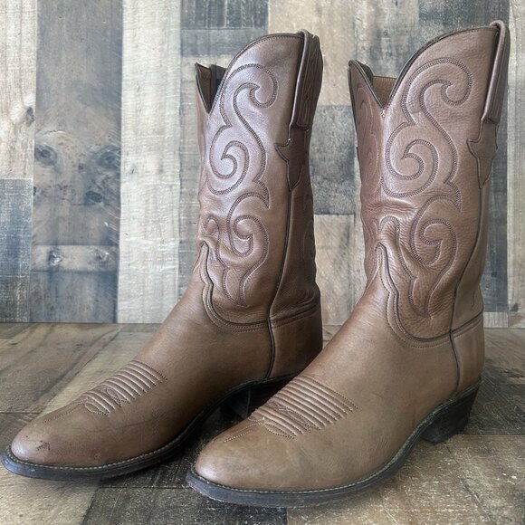 Lucchese Classics L001673 Soft Leather Cowboy Boots Mens 10 D - Picture 1 of 12